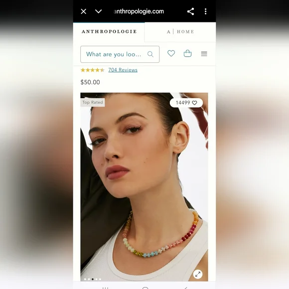 Confetti necklace; nwot - Picture 4 of 5